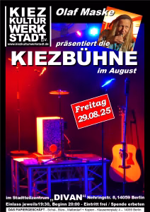 Plakat für die Kiezbühne am 29. August 2025