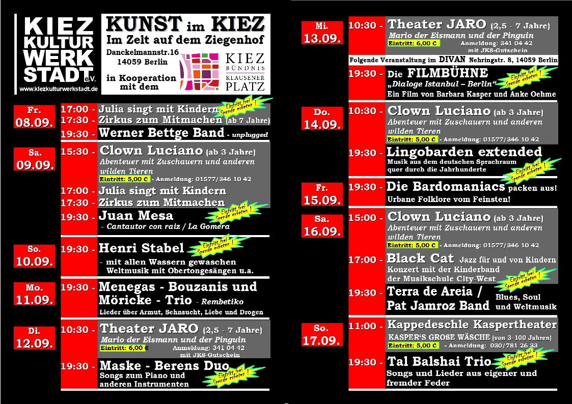 Kunst im KiezTage Kunst im KiezTage