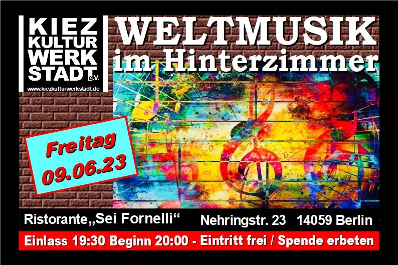 KonzertBühne "Weltmusik im Hinterzimmer" KonzertBühne "Weltmusik im Hinterzimmer"
