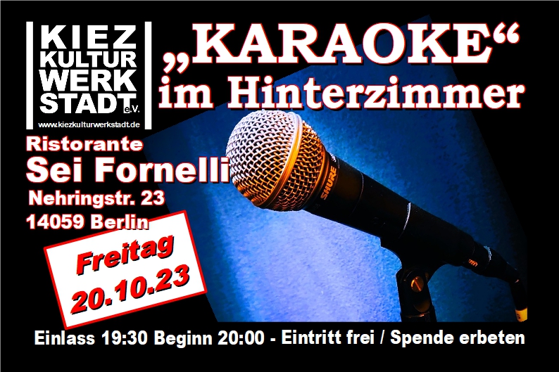 „Karaoke“ im Hinterzimmer