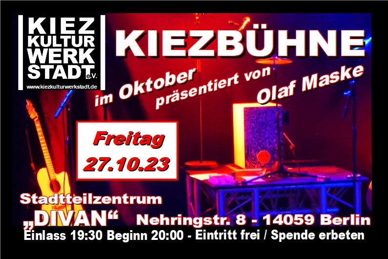 KiezBühne präsentiert von Olaf Maske KiezBühne präsentiert von Olaf Maske