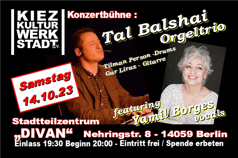 KonzertBühne: Tal Balshai Orgeltrio KonzertBühne: Tal Balshai Orgeltrio